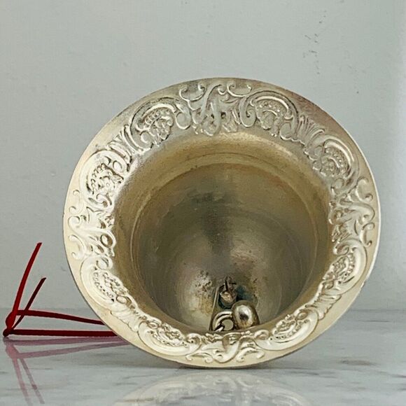 Wallace Annual Silverplate Christmas Bell 1995 Baroque 3.25 inch EUC - Picture 4 of 6